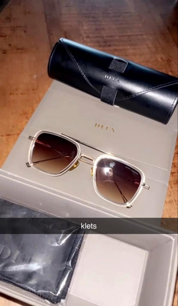 Dita Flight 006 Bruin Goud - Zonnebril, Sieraden, Tassen en Uiterlijk, Zonnebrillen en Brillen | Heren, Zo goed als nieuw, Zonnebril