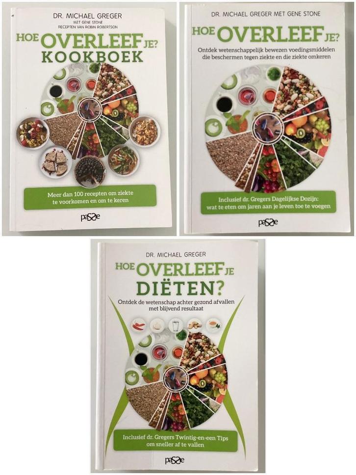 Michael Greger - Hoe overleef je? Diëten / Kookboek., Boeken, Gezondheid, Dieet en Voeding, Dieet en Voeding, Ophalen of Verzenden