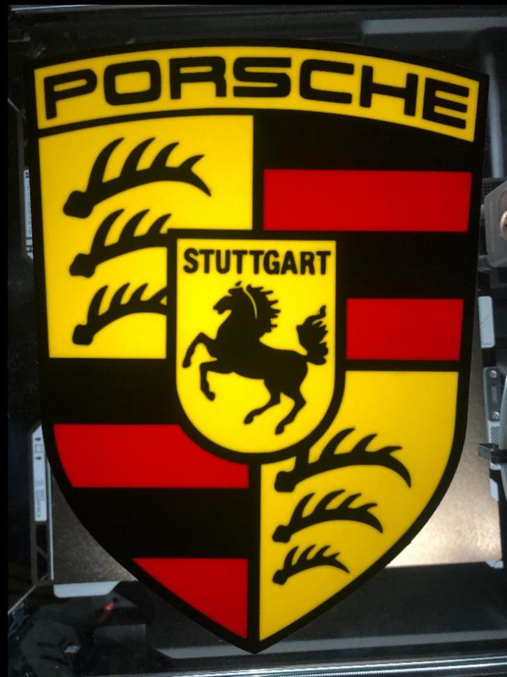 3D Geprinte Porsche Lamp, Auto diversen, Autostickers, Ophalen of Verzenden