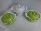 3 oven pannetjes met deksel, Ophalen of Verzenden, Nieuw, Overige materialen, Overige typen
