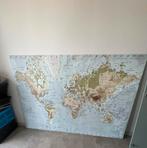 Wereldkaart, 200x140cm, Ophalen, Gebruikt