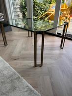Peter Ghyczy salon en bijzettafel, Huis en Inrichting, Ophalen, Gebruikt, 50 tot 100 cm, Glas