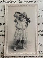 Natale 1909 - Meisje in witte jurk met bloemen (IT), Ophalen of Verzenden, Voor 1920, Gelopen, Kinderen
