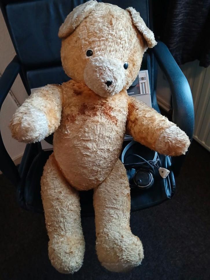 Antieke Teddybeer, Kinderen en Baby's, Speelgoed | Knuffels en Pluche, Gebruikt, Beer, Ophalen