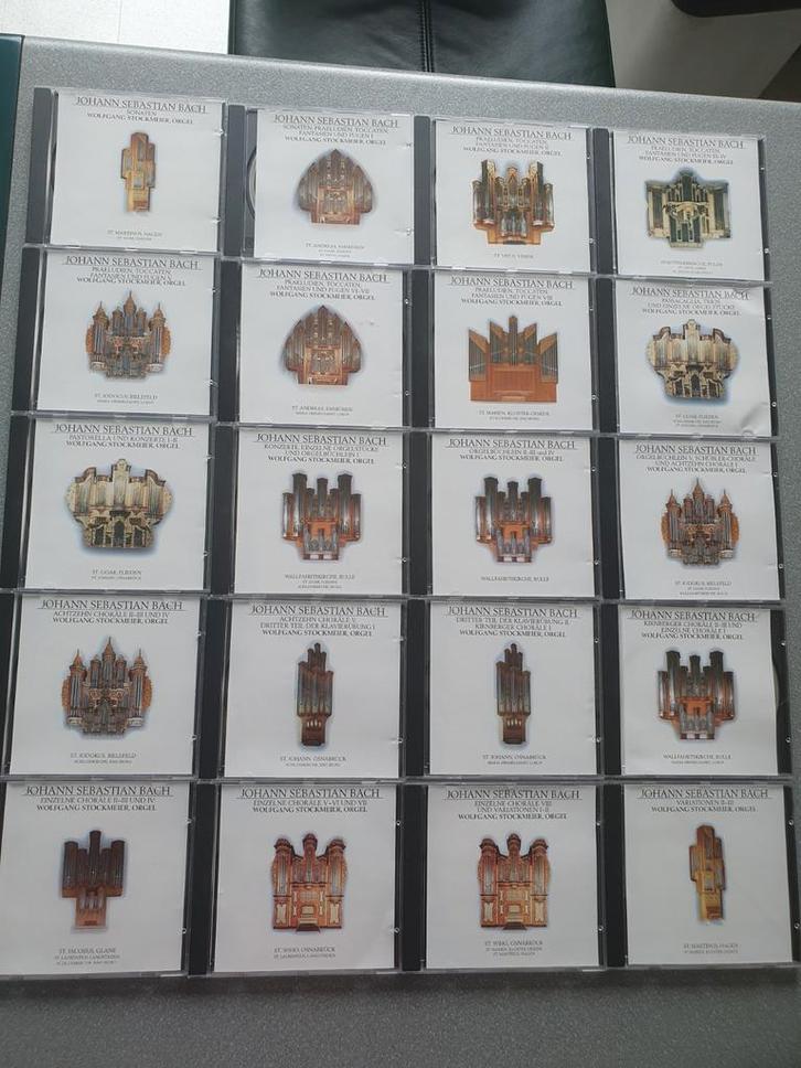 alle(-2 onlangs ontdekte)orgelwerken van Bach. 20 cd's.25 eu, Cd's en Dvd's, Cd's | Klassiek, Zo goed als nieuw, Overige typen