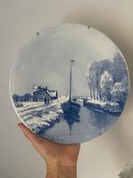 Wandbord naar Louis Apol Winterlandschap Blauw, Ophalen of Verzenden