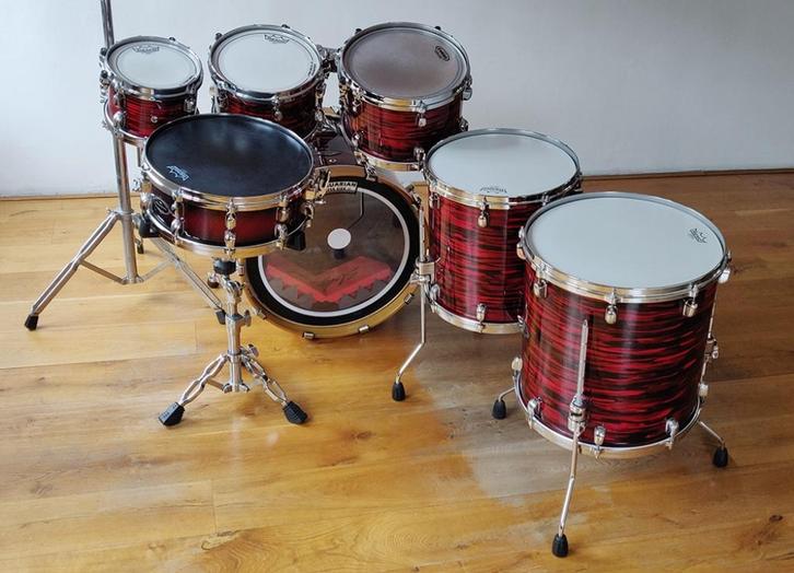 Tama Starclassic Birch/Bubinga Limited Edition – 7-delig, Muziek en Instrumenten, Drumstellen en Slagwerk, Zo goed als nieuw, Tama