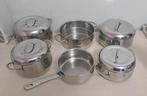Pannenset, Huis en Inrichting, Keuken | Potten en Pannen, Ophalen of Verzenden, Rvs, Pannenset