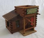 SHG (Oehme & Söhne) Sheriff. X. Houten Western Gebouw Huis D, Verzamelen, Overige Verzamelen, Verzamelen >>>> Houten speelgoed