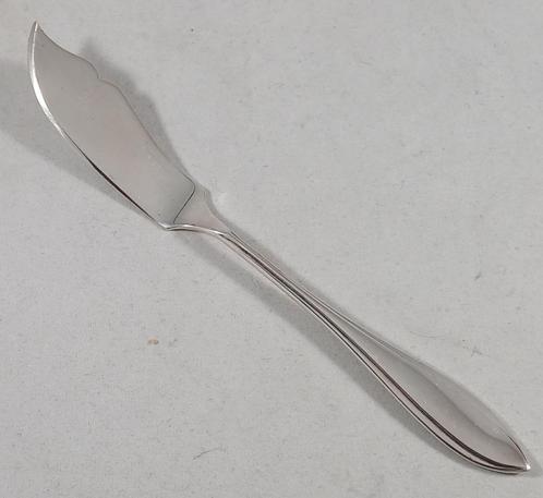 Zilveren botermes puntfilet antiek 835 zilver, Antiek en Kunst, Antiek | Goud en Zilver, Zilver, Ophalen of Verzenden
