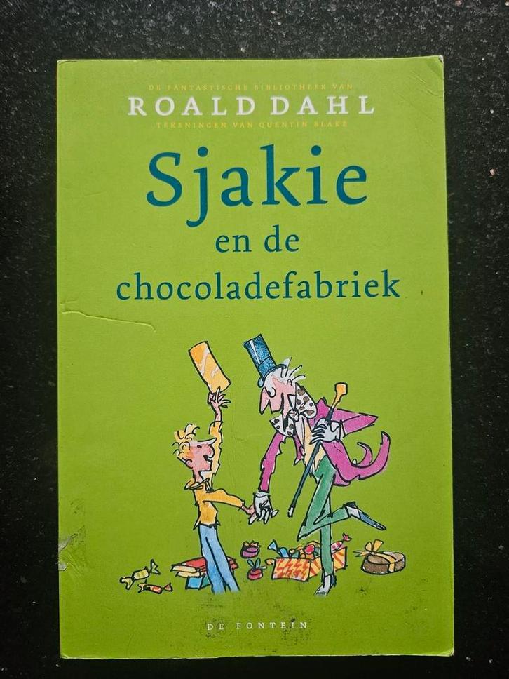 Roald Dahl - Sjakie en de chocoladefabriek, Boeken, Kinderboeken | Jeugd | onder 10 jaar, Zo goed als nieuw, Fictie algemeen, Ophalen of Verzenden