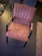 4 mooie eetkamer stoelen - bruin met stevig ijzeren frame, Ophalen, Zo goed als nieuw, Bruin, Vijf, Zes of meer stoelen