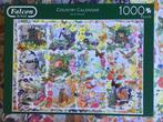 Falcon puzzel. Country Calendar. Anne Searle. 1000 stukjes., Hobby en Vrije tijd, Denksport en Puzzels, Ophalen, Zo goed als nieuw