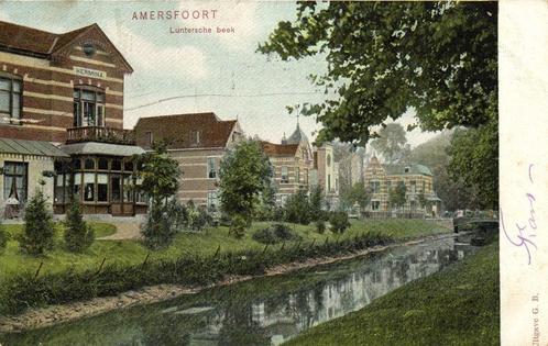 Amersfoort, Luntersche beek - 1905 gelopen, Verzamelen, Ansichtkaarten | Nederland, Gelopen, Utrecht, Voor 1920, Ophalen of Verzenden