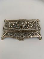 Antiek geelkoperen postzegeldoosje, Antiek en Kunst, Antiek | Koper en Brons, Ophalen of Verzenden