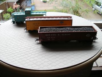 3 Marklin Ho Amerikaanse goederenwagons Nieuw. beschikbaar voor biedingen
