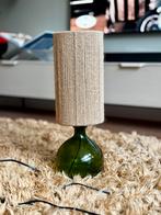 LOODS5 Tafellamp met rieten kap, Huis en Inrichting, Lampen | Tafellampen, Ophalen of Verzenden, Zo goed als nieuw, Glas, Minder dan 50 cm