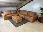 GRATIS LEVERING H&H Hoekbank Cognac 320x290 GEREINIGD, Stof, Hoekbank, 300 cm of meer, Ophalen of Verzenden