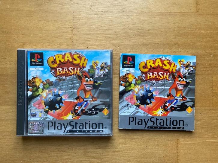 Crash bash ps1, Spelcomputers en Games, Games | Sony PlayStation 1, Zo goed als nieuw, Racen en Vliegen, 1 speler, Vanaf 3 jaar