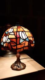mooie tafellamp in tiffany stijl, Minder dan 50 cm, Glas, Gebruikt, Ophalen of Verzenden