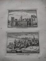 185/186 Langerak het Slot en Ouderkerk Kopergravure dl 3, Antiek en Kunst, Ophalen of Verzenden