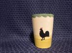 Zeller Keramik melkbeker Kip en Haan, Gebruikt, Porselein of Keramiek, Ophalen of Verzenden, Keramik