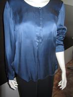 MOOIE SATINLOOK BLOUSE merk GERRY WEBER MT 42 Prijs 15,95 eu, Kleding | Dames, Blauw, Ophalen of Verzenden, Zo goed als nieuw