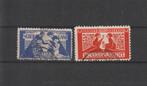 Nederland 1923, NVPH 134 t/m 135, Gestempeld., Verzenden, T/m 1940, Gestempeld
