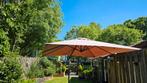 Parasol kl taupe  hij is 100%, Tuin en Terras, Parasols, Ophalen, Kantelbaar, 2 tot 3 meter, Zweefparasol