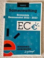 ExamenOverzicht - Samenvatting Examenstof Economie HAVO, Nieuw, HAVO, Economie, Ophalen of Verzenden