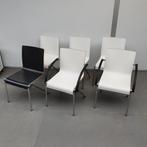 Drabert Vuelo houten design stoelen - antraciet en wit, Huis en Inrichting, Stoelen, Niet ingevuld, Gebruikt, Niet ingevuld, Niet ingevuld