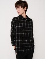 Nieuw & kaartjes zwart coltruitje met grafisch patroon mt 38, Maat 38/40 (M), Opus-Someday, Zwart, Nieuw