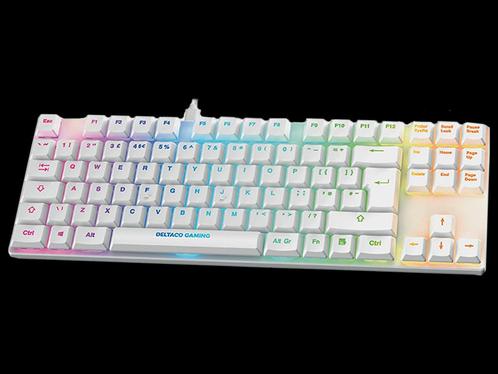 Mechanisch Gaming Toetsenbord RGB - Deltaco WK90R UK QWERTY, Computers en Software, Toetsenborden, Zo goed als nieuw, Qwerty, Bedraad