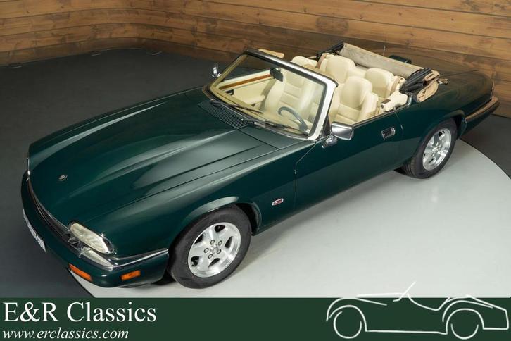 Jaguar XJS Cabriolet | 1995, Auto's, Oldtimers, Bedrijf, Te koop, Lederen bekleding, Open dak, Jaguar, Benzine, Cabriolet, Automaat