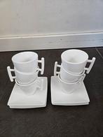 Yong Squito kop en schotel - 6 stuks, Huis en Inrichting, Keuken | Servies, Ophalen of Verzenden, Zo goed als nieuw, Effen, Kop(pen) en/of Schotel(s)