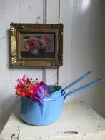 ~ oude Franse emaille steelpan, bricbracbrocante ~, Ophalen of Verzenden