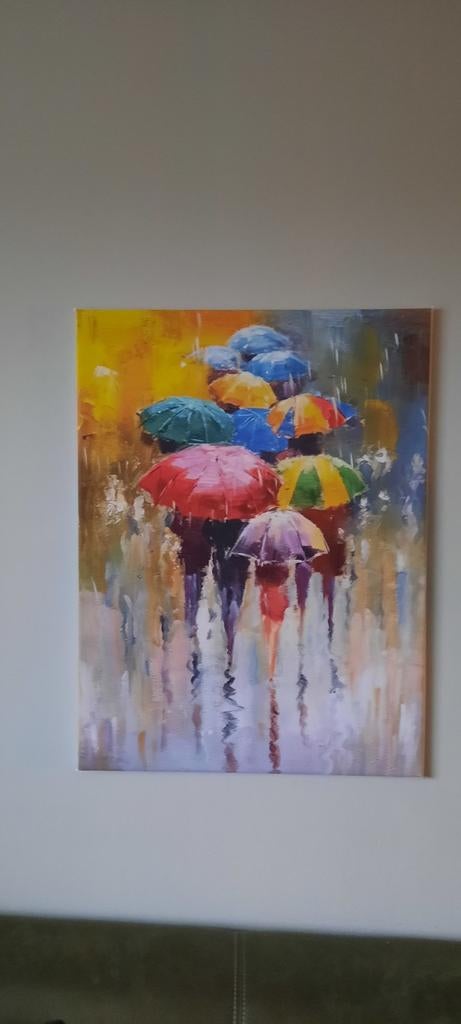 Canvas Schilderij Paraplu 60x80cm, Ophalen of Verzenden