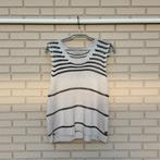 Twinset Top Maat S Crème Wit Zwart Mouwloos Gebreid, Kleding | Dames, Twinset, Verzenden, Wit, T