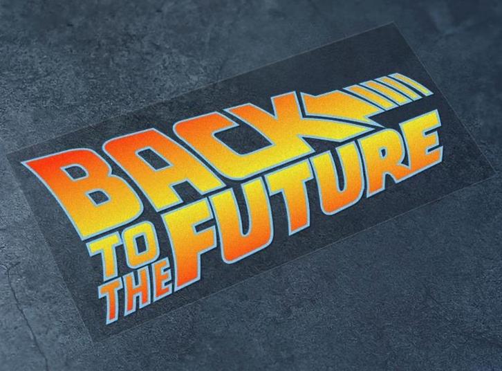 BACK TO THE FUTURE Vinyl Motor Auto Sticker decal, Verzamelen, Stickers, Nieuw, Auto of Motor, Verzenden