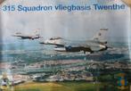 Poster van twee F-16 machines van vliegbasis Twenthe, Ophalen, Zo goed als nieuw, Kaart, Foto of Prent