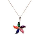 Schitterende Sterling Zilver Edelsteen Hanger & Ketting, Verzenden, Zilver, Ketting, Met edelsteen