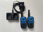 Alecto FR-27 walkietalkie (portofoon) duo-set + laadstation, Ophalen of Verzenden, Zo goed als nieuw, 5 tot 15 km, Portofoon of Walkie-talkie