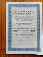 Aandeel Bodegom en de Jong's Isoleermassafabriek - Rdam 1948, Ophalen of Verzenden, 1920 tot 1950, Aandeel