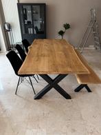 Eiken houten tafel, Huis en Inrichting, 100 tot 150 cm, Eikenhout, 200 cm of meer, Ophalen of Verzenden