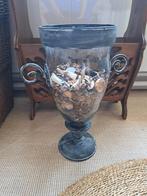 Decoratieve vaas, Ophalen of Verzenden, Zo goed als nieuw, Glas, Minder dan 50 cm