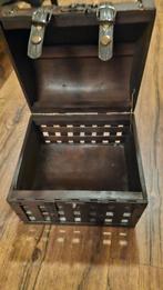 Vintage Houten Opbergkoffer / Schatkistje, Huis en Inrichting, Woonaccessoires | Kisten, Minder dan 50 cm, Minder dan 50 cm, Ophalen of Verzenden