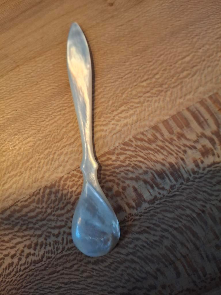 Oud caviaar lepeltje van parelmoer, Antiek en Kunst, Ophalen of Verzenden