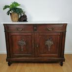 Vintage antiek dressoir commode ladekast met marmer blad 404, Minder dan 100 cm, 25 tot 50 cm, Gebruikt, Ophalen of Verzenden