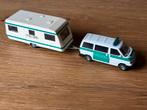 1:87 Politie VW Bus met Caravan - Wiking, Hobby en Vrije tijd, Modelauto's | 1:87, Ophalen of Verzenden, Gebruikt, Auto, Overige merken