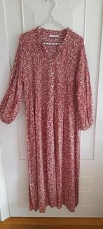By Bar Bohemian/ Ibiza jurk steenrood/ ecru print L, Kleding | Dames, Jurken, Maat 38/40 (M), Overige kleuren, Verzenden, By Bar